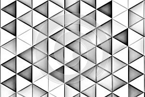 WHITE TRIANGLES RELIEF BACKGROUND WITH SHADOWS photo