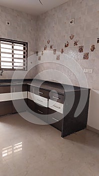 Modular Kitchen in a duplex house