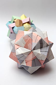 Modular origami balls