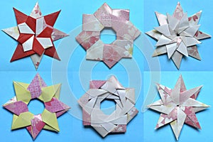 Modular origami star and ring