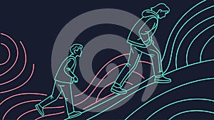 Modular Square Geometric Abstract Pattern Vector, vector design Generative AI