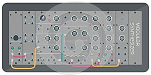 Modular synthesizer with wires