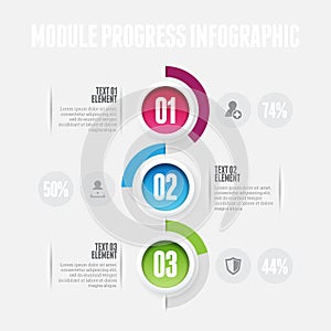 Module Progress Infographic photo