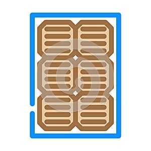 module solar panel color icon vector illustration