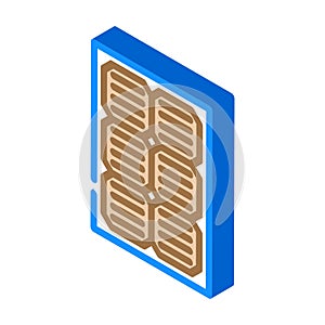 module solar panel isometric icon vector illustration