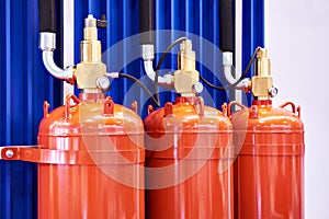 Modules for gas extinguishing