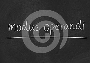 Modus operandi photo