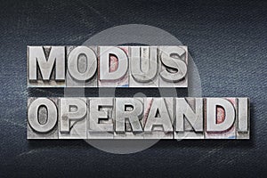 Modus operandi den photo