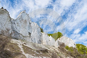 Moens klint chalk cliffs in Denmark