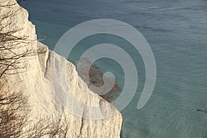 Moens Klint, high limestone cliff ,coast of Denmark