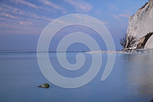 Moens Klint, high limestone cliff ,coast of Denmark