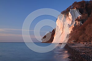 Moens Klint, high limestone cliff ,coast of Denmark