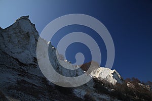 Moens Klint, high limestone cliff ,coast of Denmark