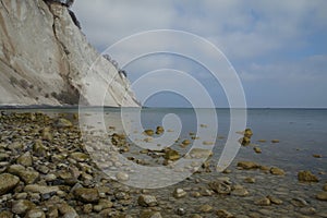 Moens Klint, high limestone cliff ,coast of Denmark