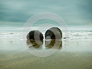 Moeraki Boulder East Coast of south New Zealand