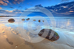 Moeraki Boulders Beach