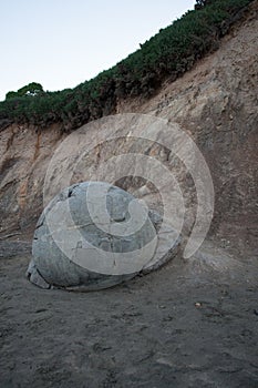 Moeraki boulders in New Zealand