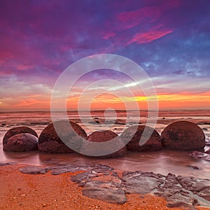 Moeraki Boulders, Otago, New Zealand