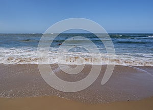 Moffat Beach in Queensland in summer in Australia