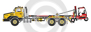 Moffet Truck aka Forklift Truck Non-Semi Truck vector