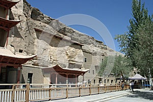 Mogao caves in Dunhuang