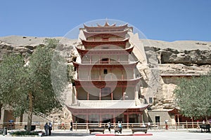 Mogao caves in Dunhuang