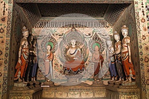 Mogao Caves in Dunhuang, China photo