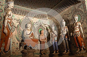 Mogao Caves in Dunhuang, China photo