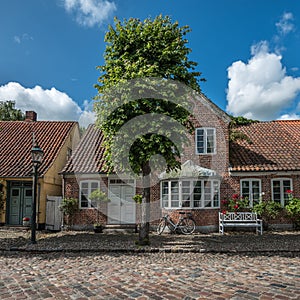 Mogeltonder, little Danish village in the southwest of Jutland p