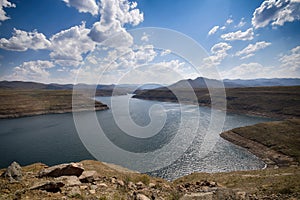 The Mohale Dam Lake in Lesotho