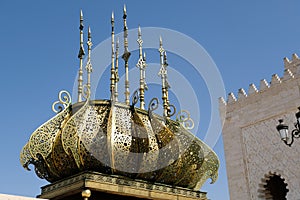 Mohamed V Mausoleum in Rabat, Morocco