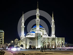 Mohammad Al Amin Mosque landmark in central Beirut city lebanon