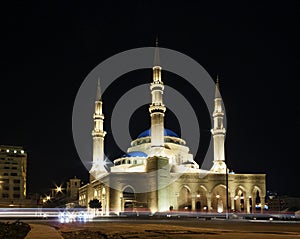 Mohammad Al Amin Mosque landmark in central Beirut city lebanon