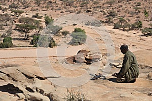 Mohammedan prayer. Somalia