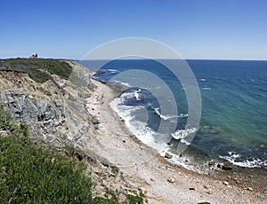 Mohegan Bluffs Block Island RI photo