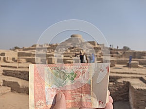 Mohenjo Daro on 20 Rupees Note