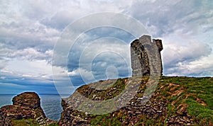 Moher Tower at Hags Head along the Cliffs of Moher photo