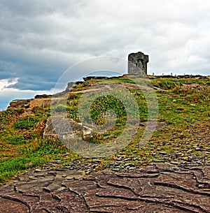 Moher Tower at Hags Head along the Cliffs of Moher