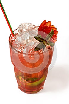 Mohito strawberry cocktail