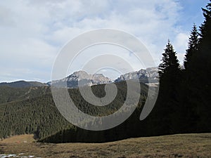 Moieciu de Jos, landscape from a hill