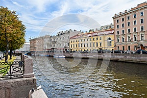 The Moika embankment in St. Petersburg