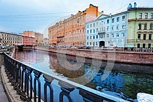 Moika river, Griboyedov channel Saint Petersburg