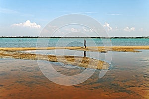 Moinaki salt lake.