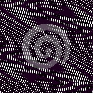 Moire pattern, op art background. Hypnotic backdrop, geometric
