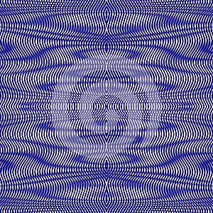 Moire texture wavy lines optical illusion abstract background.