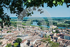 Moissac as seen from Lady of Calvary, France