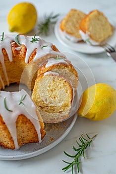 Moist lime and lemon bundt yoghurt cake