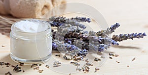 Moisturizing cream and lavender