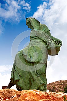 Mojacar Almeria mojaquera statue woman Spain