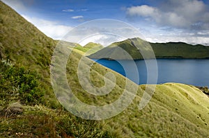 Mojanda lagoon in Ecuador